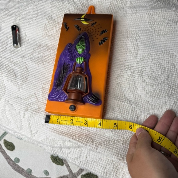 VINTAGE Halloween Lights & Sound Grim Reaper Doorbell Toy State 1995 Works AS - Picture 7 of 7